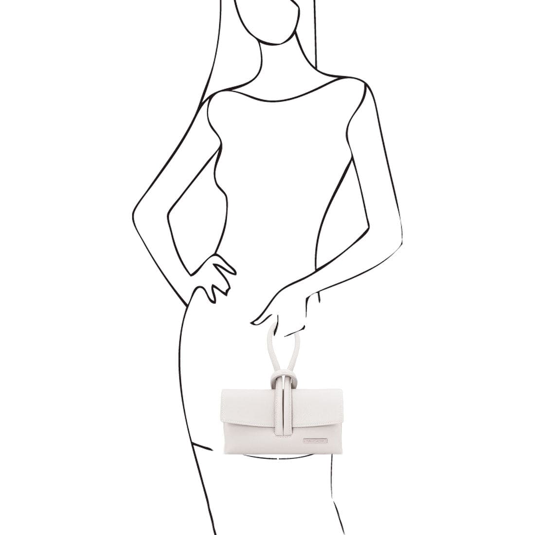 TL Bag - Foldover Leather Clutch | TL141990