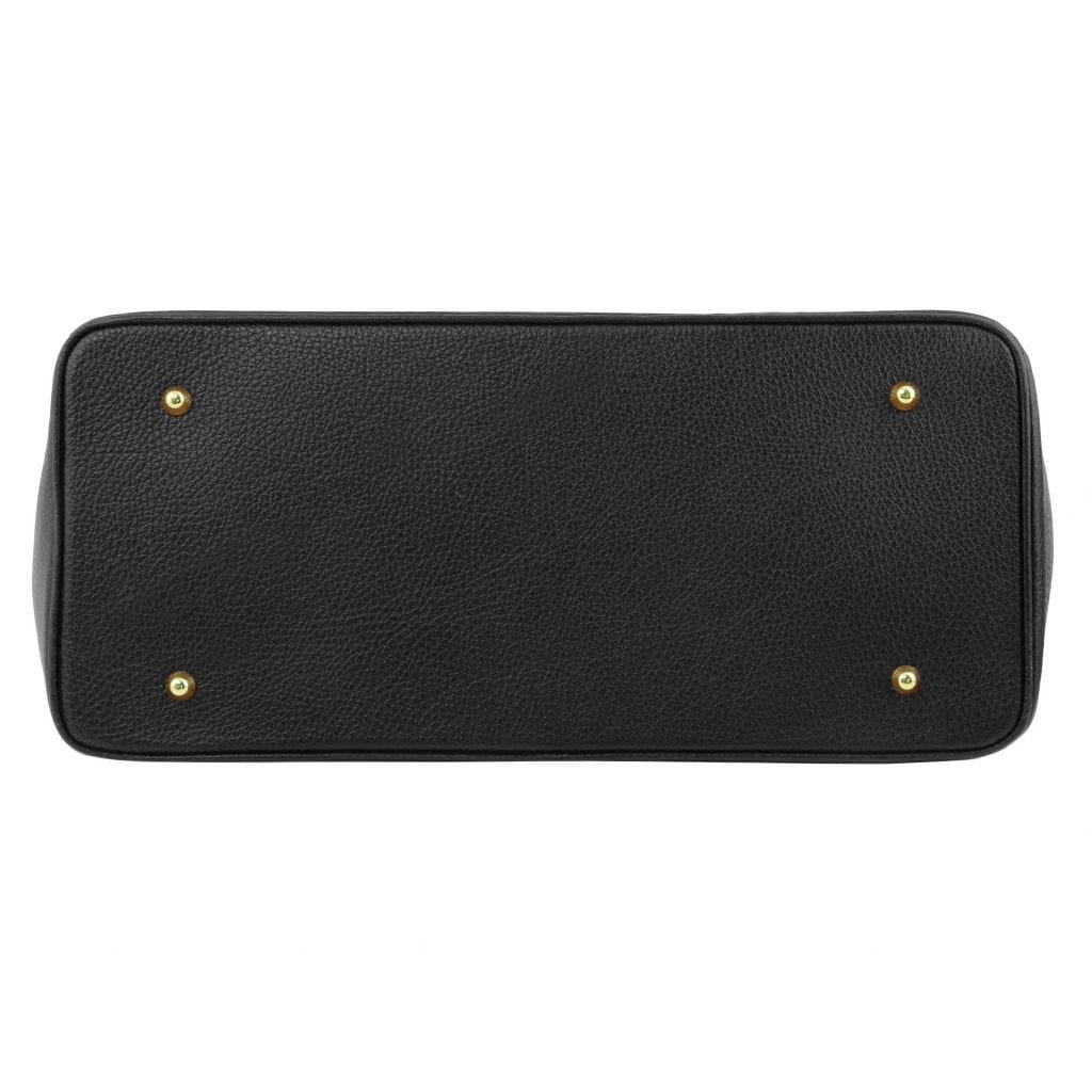 TL Bag - Leather handbag with golden hardware | TL141529