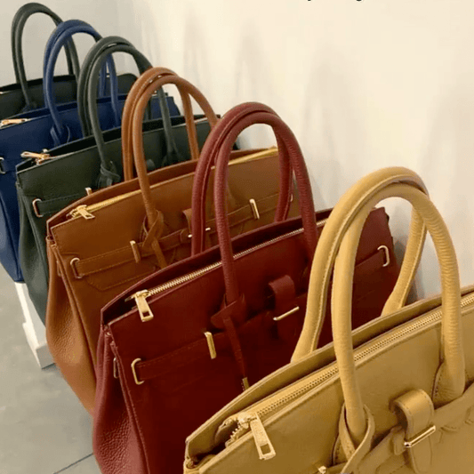 TL Bag - Leather handbag with golden hardware | TL141529