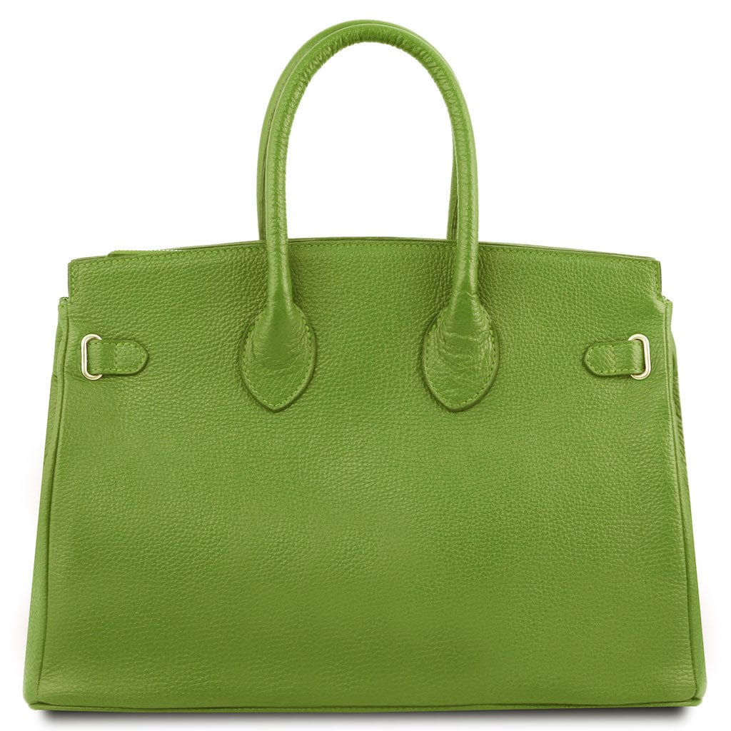 TL Bag - Leather handbag with golden hardware | TL141529