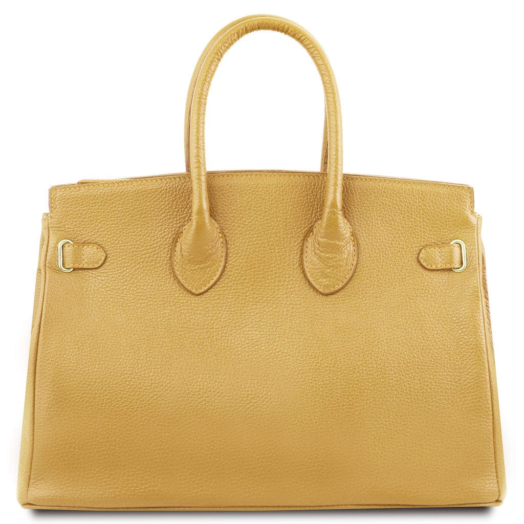 TL Bag - Leather handbag with golden hardware | TL141529