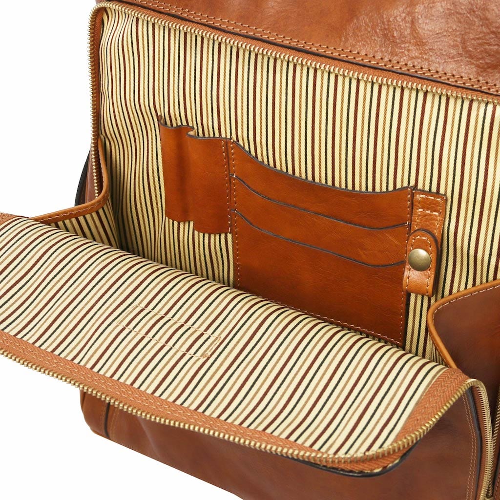 Bangkok - Matte leather laptop backpack - Large size | TL142336