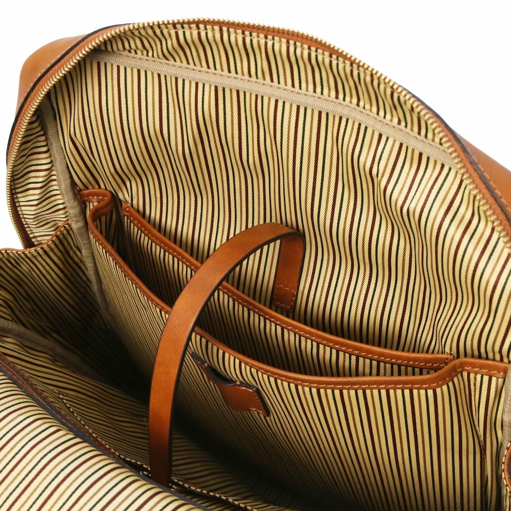 Bangkok - Matte leather laptop backpack - Large size | TL142336