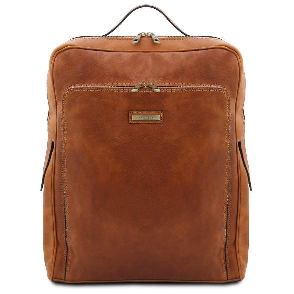 Bangkok - Matte leather laptop backpack - Large size | TL142336