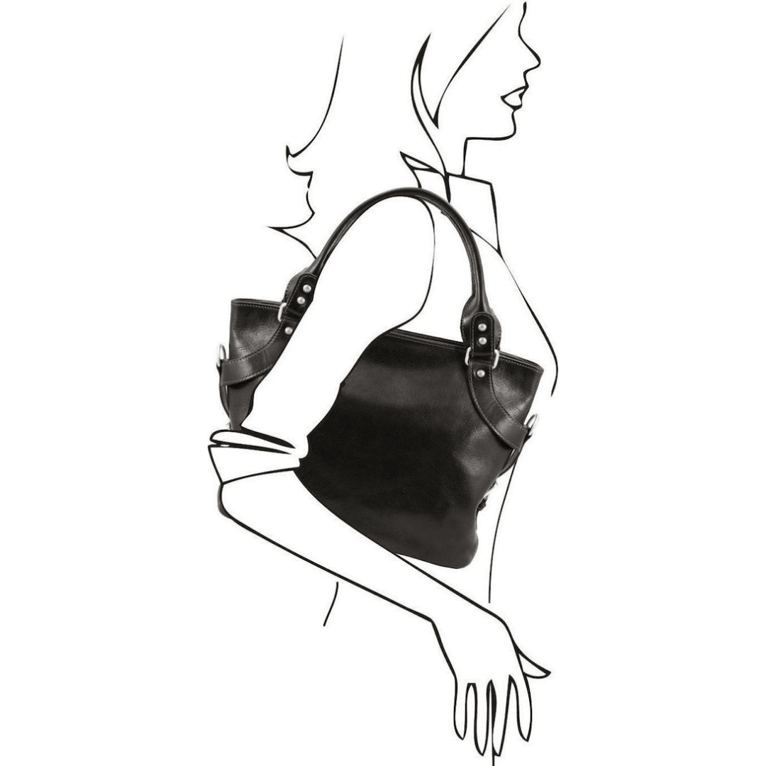 Ilenia - Leather shoulder bag | TL140899