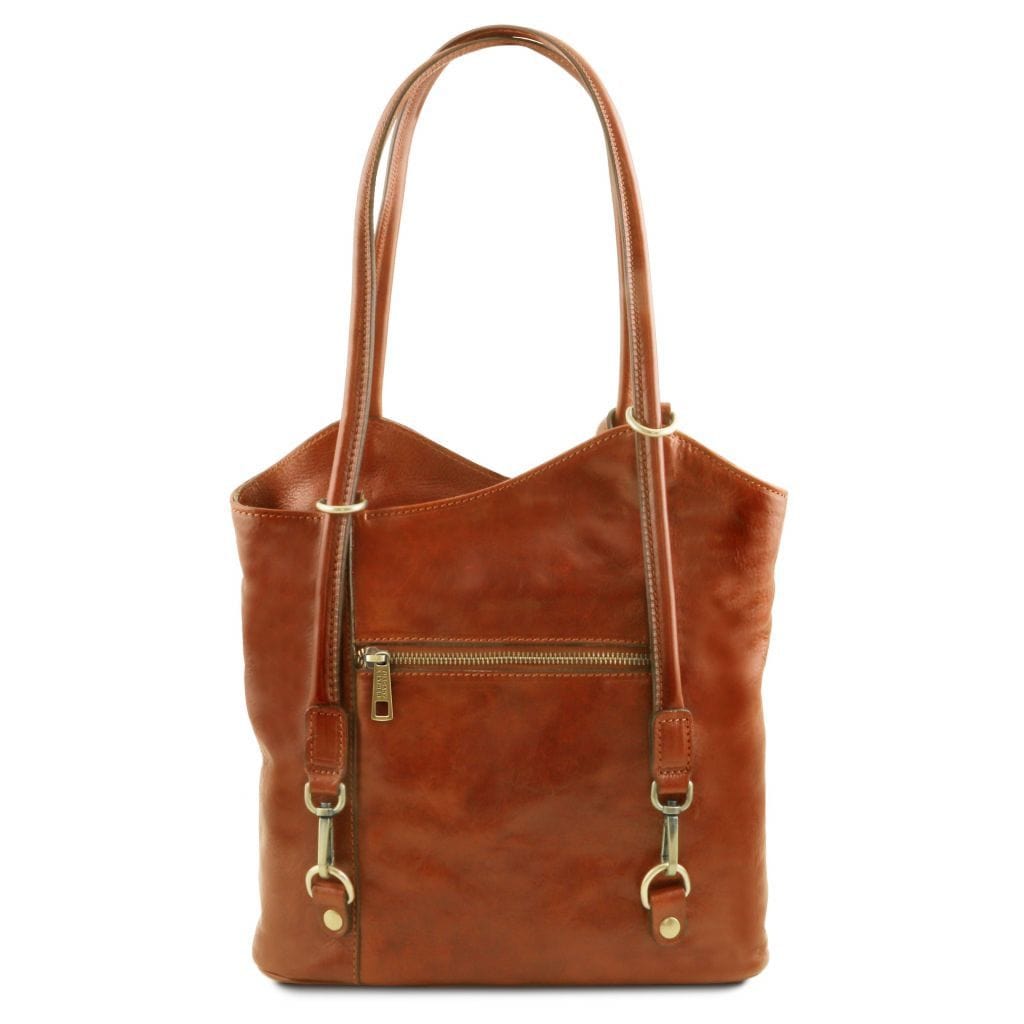 Patty - Italian leather convertible 2-in-1 backpack shoulder bag | TL141497