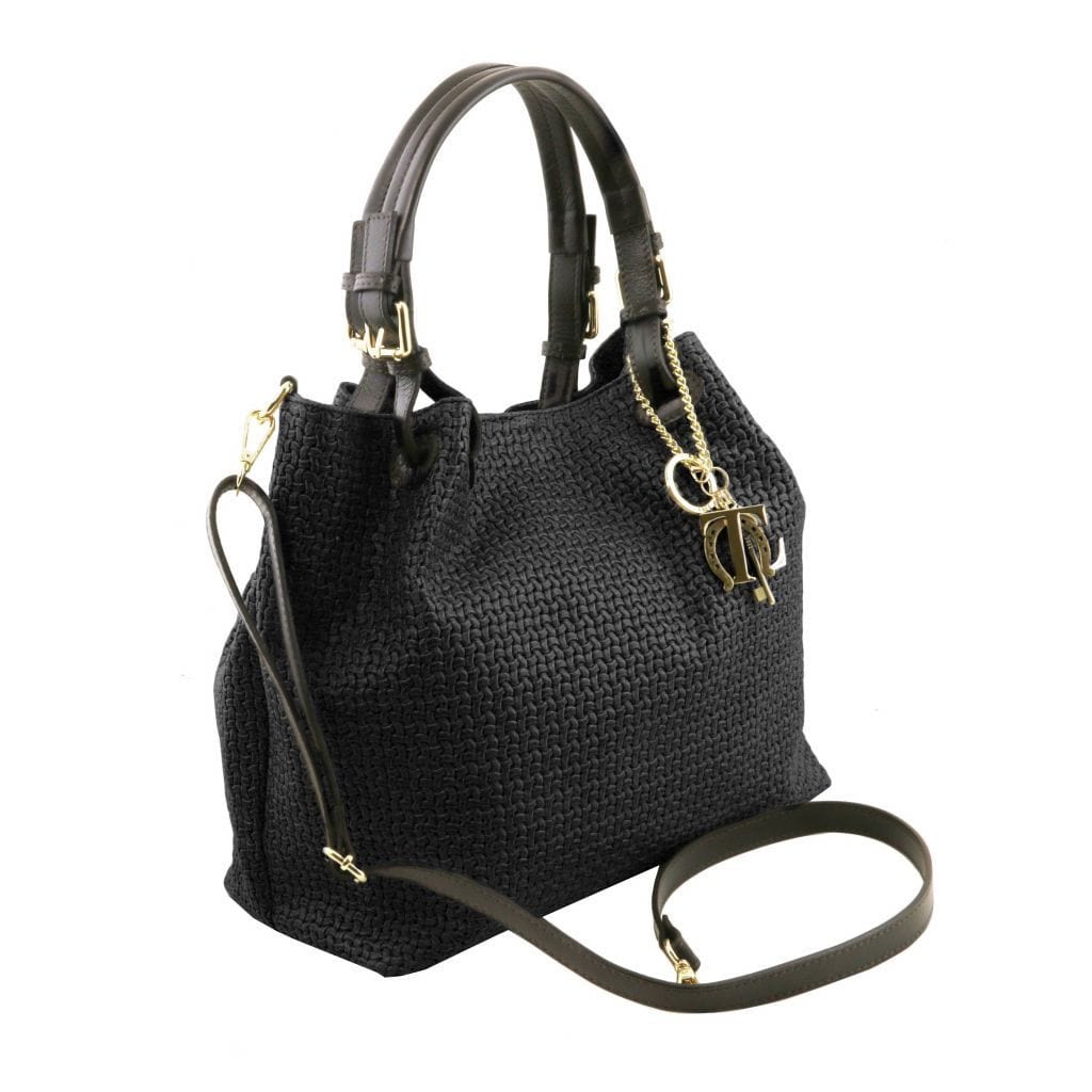 TL KeyLuck - Woven printed leather shopping bag | TL141573