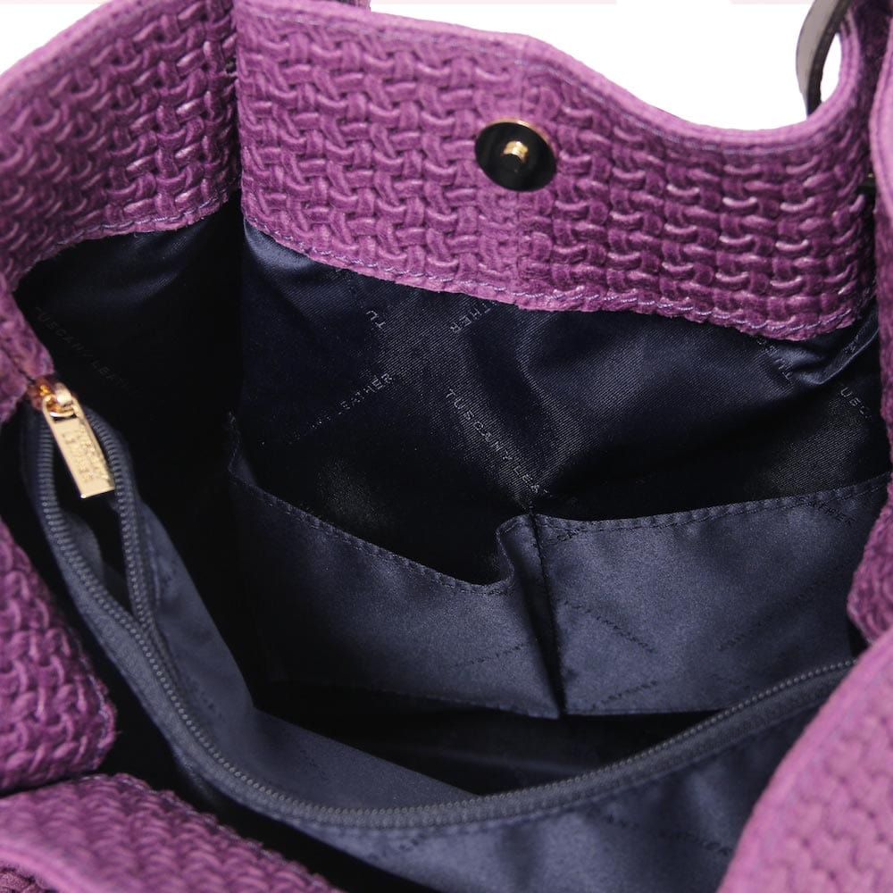 TL KeyLuck - Woven printed leather shopping bag | TL141573