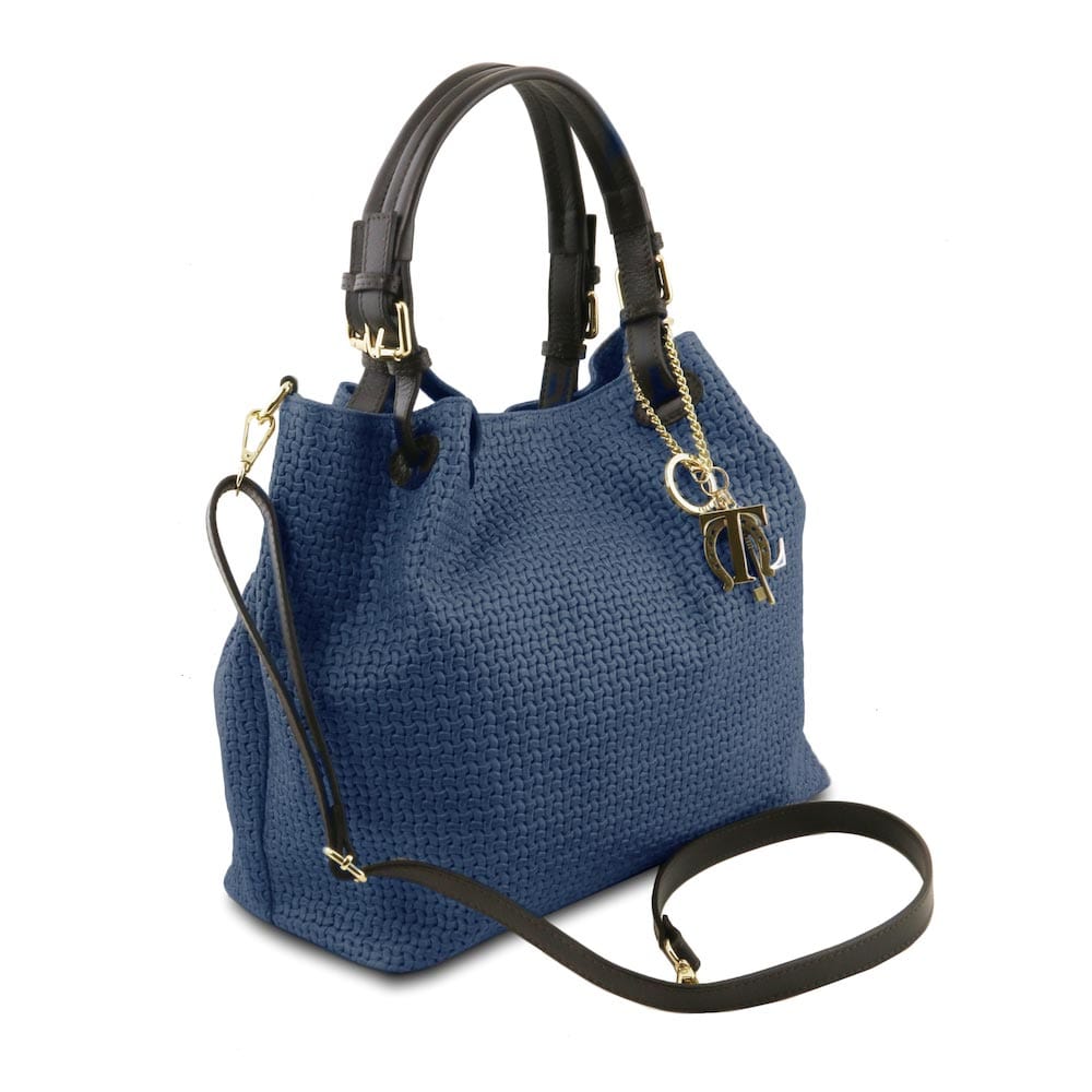 TL KeyLuck - Woven printed leather shopping bag | TL141573