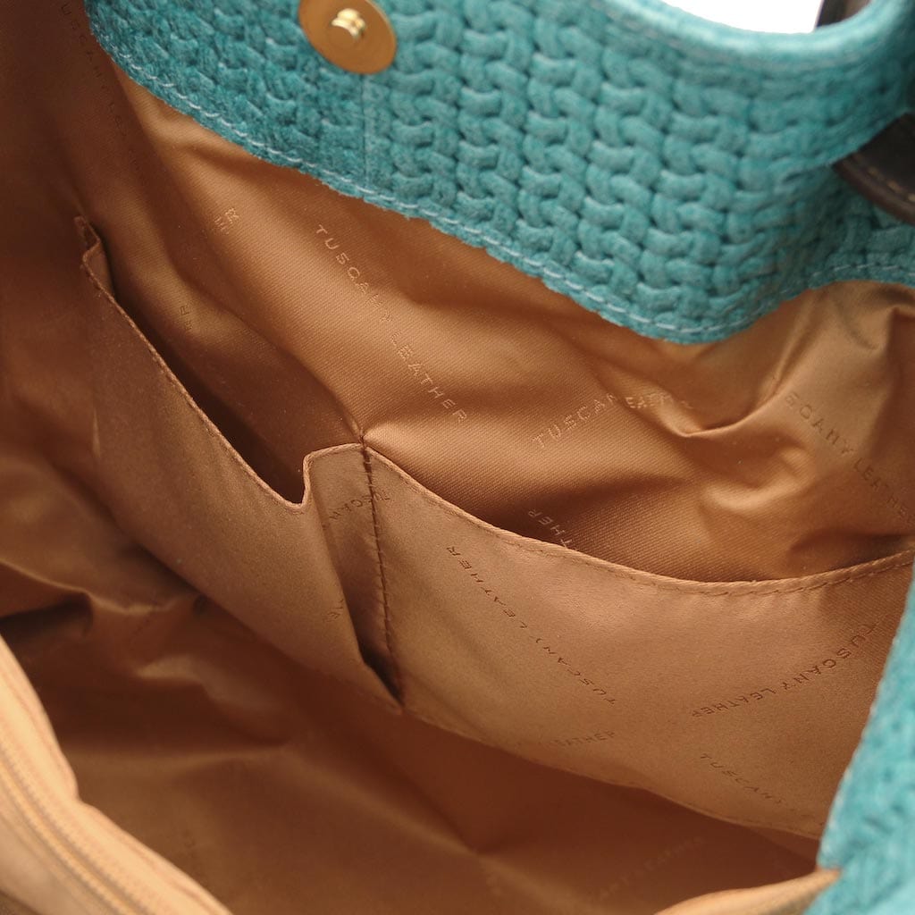 TL KeyLuck - Woven printed leather shopping bag | TL141573