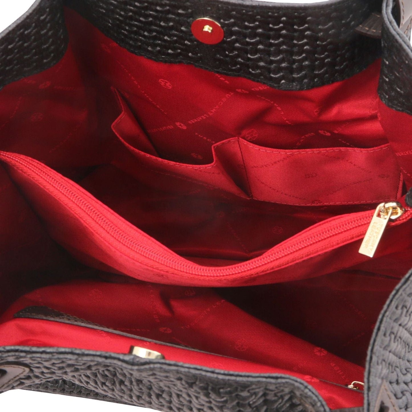 TL KeyLuck - Woven printed leather shopping bag | TL141573