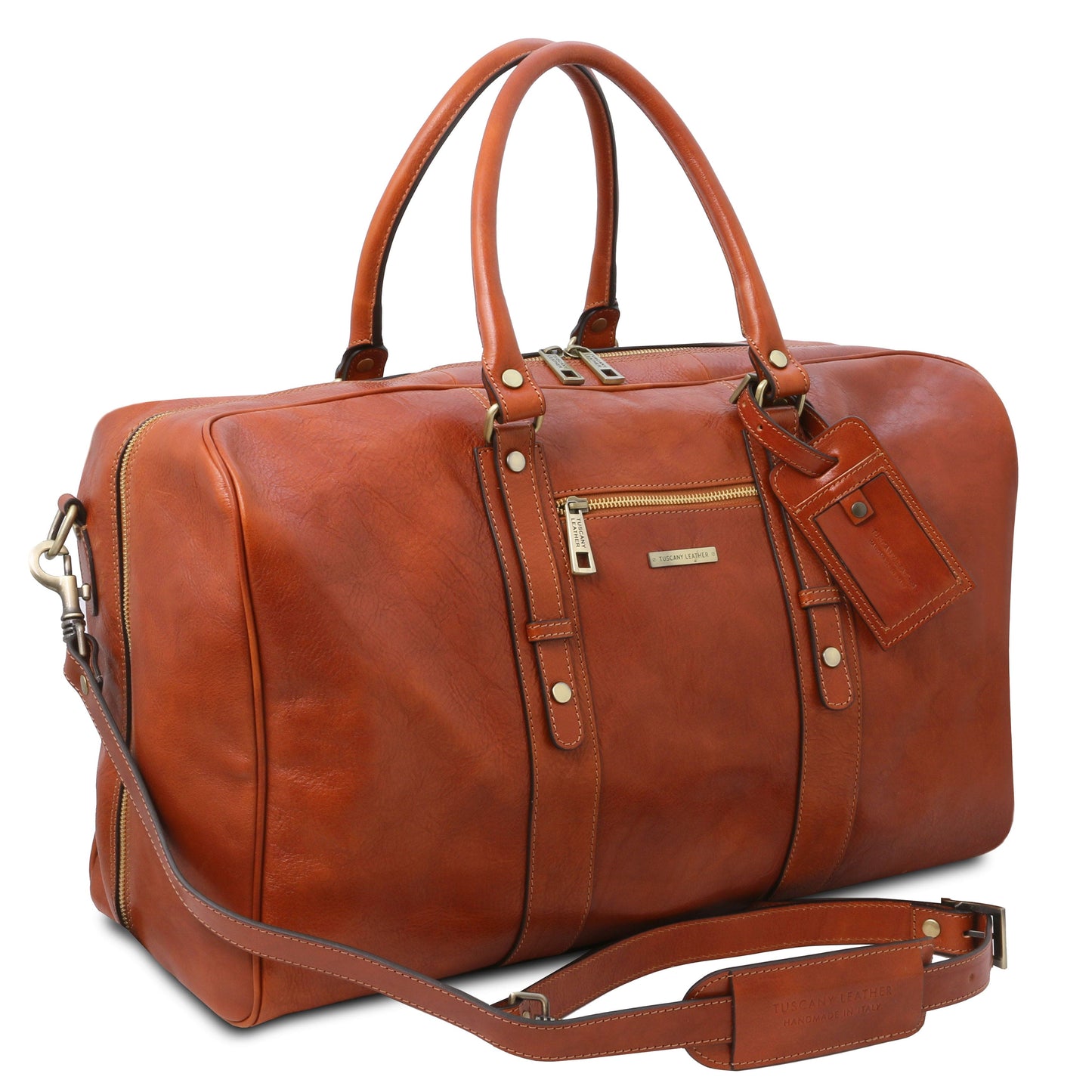 TL Voyager - Leather travel bag with front pocket | TL142140