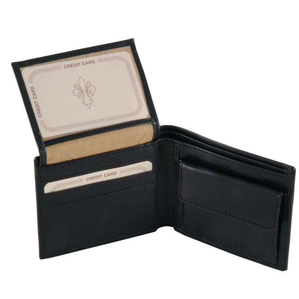 Exclusive 3 fold leather wallet for men with coin pocket | TL141377