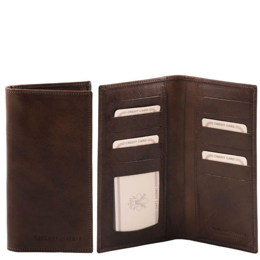 Exclusive leather 2 fold vertical wallet | TL140784