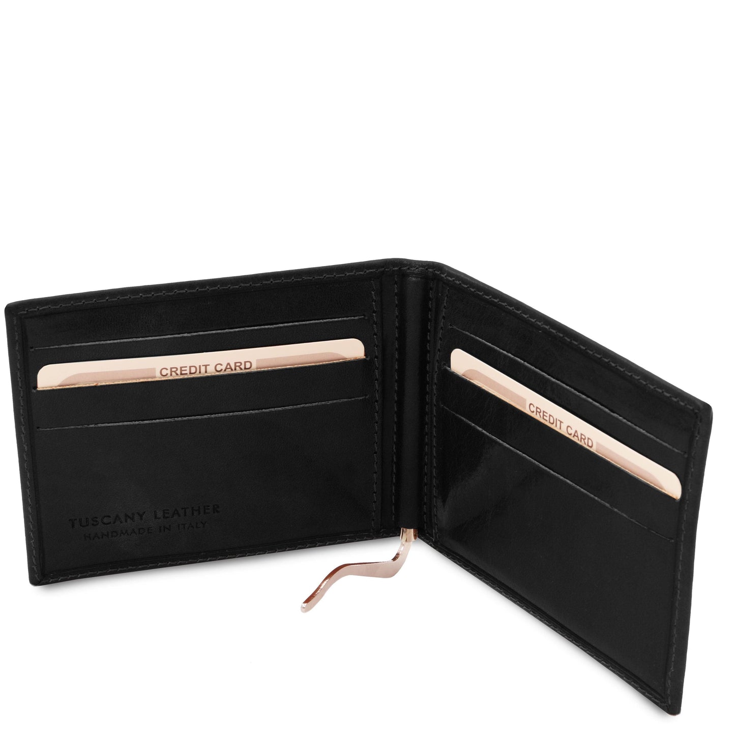Exclusive leather card holder with money clip | TL142055