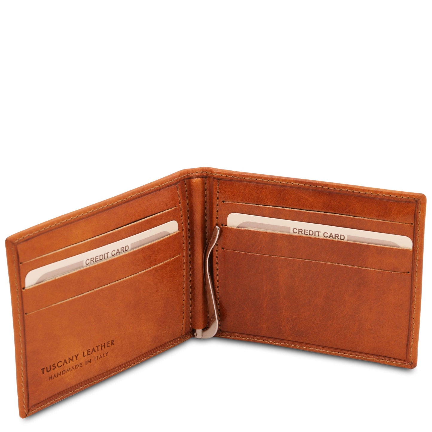 Exclusive leather card holder with money clip | TL142055