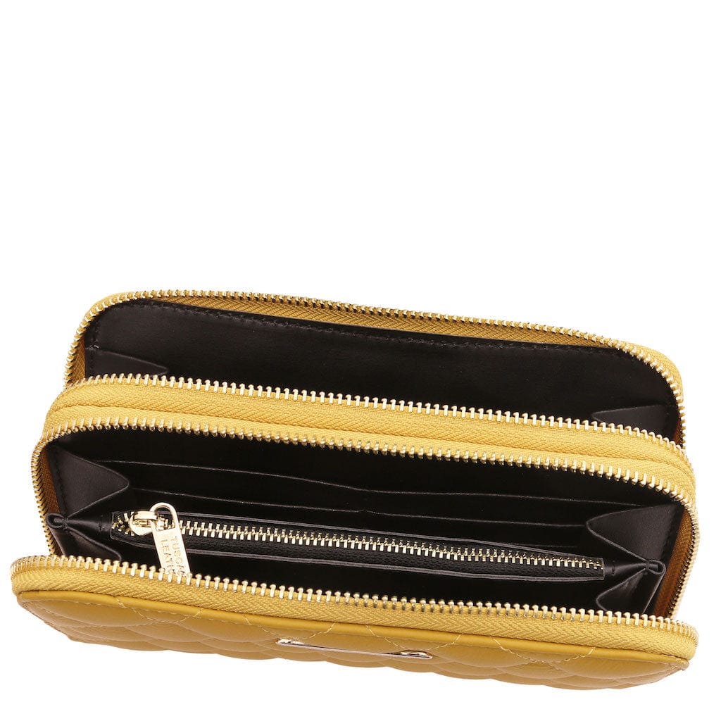 Ada - Double zip around soft quilted leather wallet | TL142349
