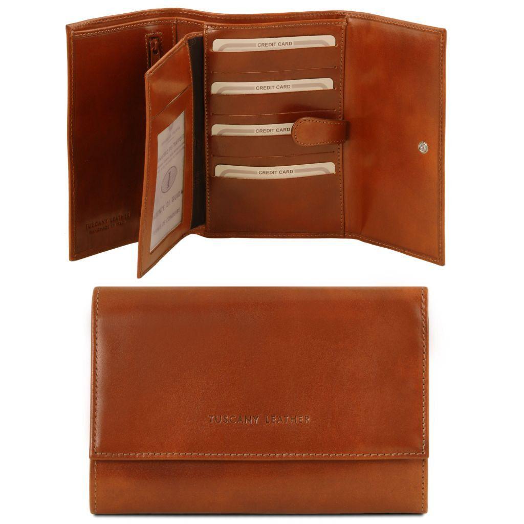 Exclusive 4 fold Italian leather wallet for women | TL140796
