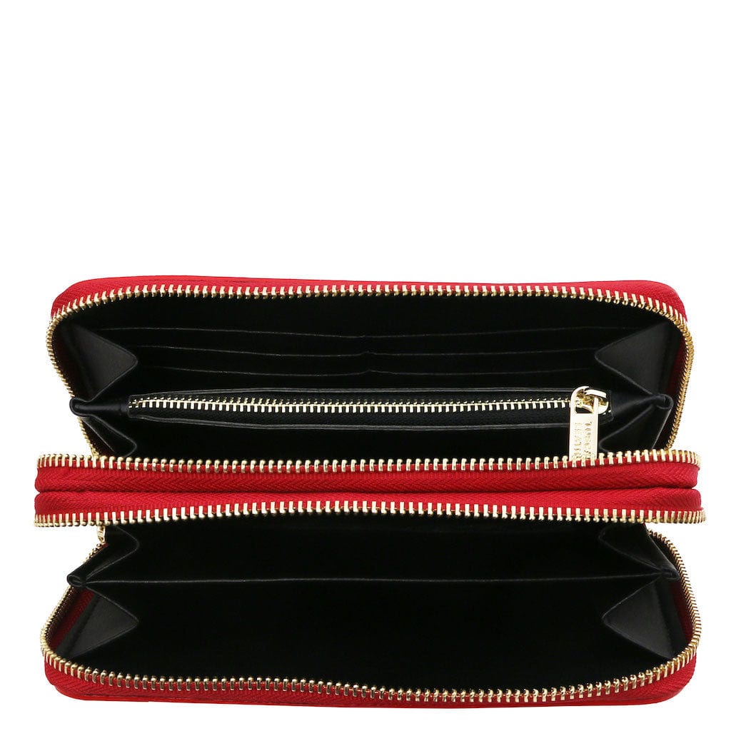 Gaia - Double zip around leather wallet | TL142343