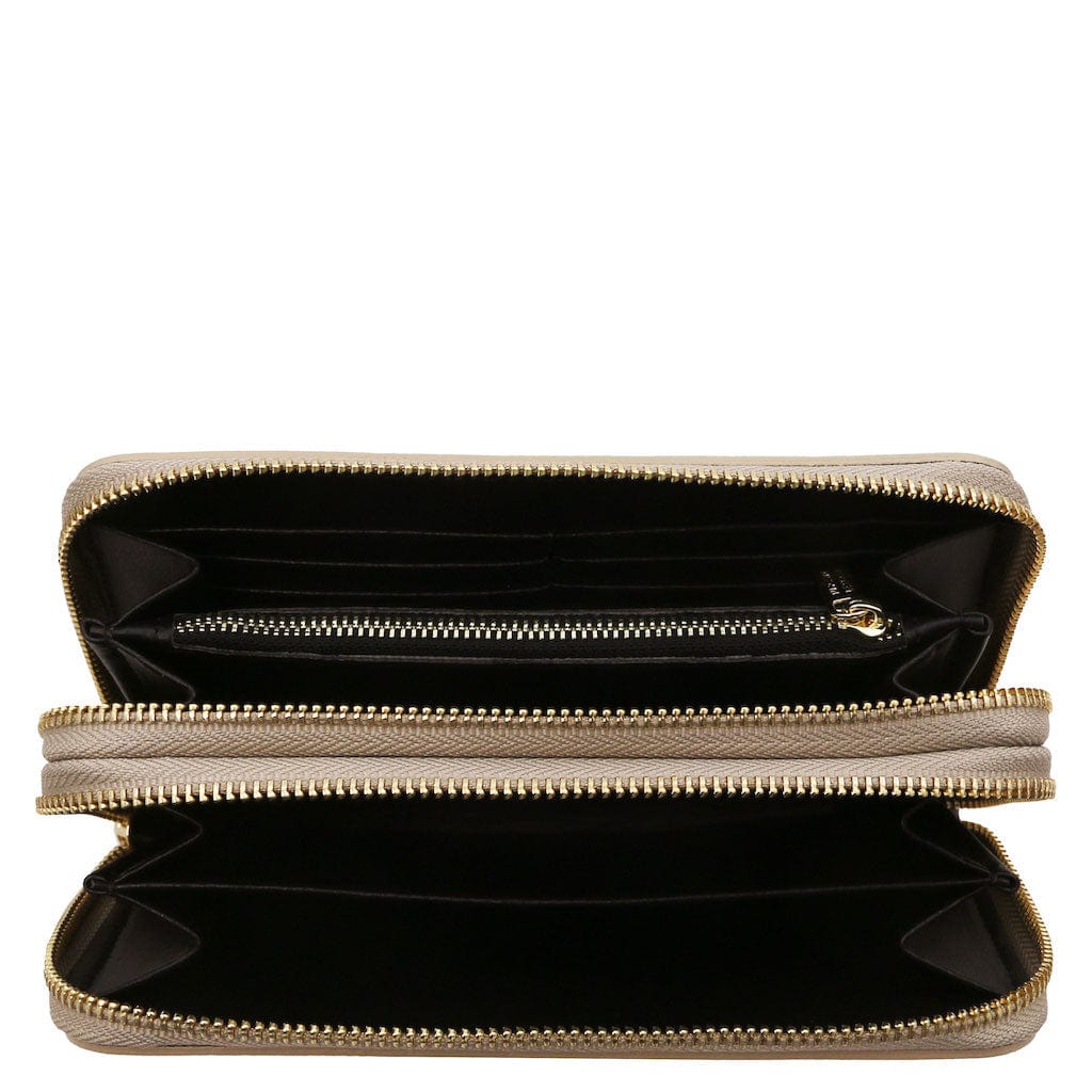 Gaia - Double zip around leather wallet | TL142343
