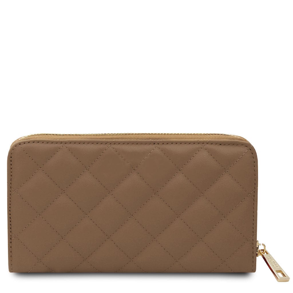 Penelope - Exclusive zip around quilted leather wallet | TL142316