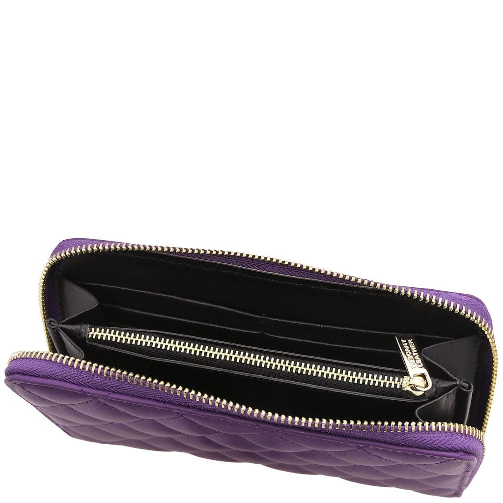 Penelope - Exclusive zip around quilted leather wallet | TL142316
