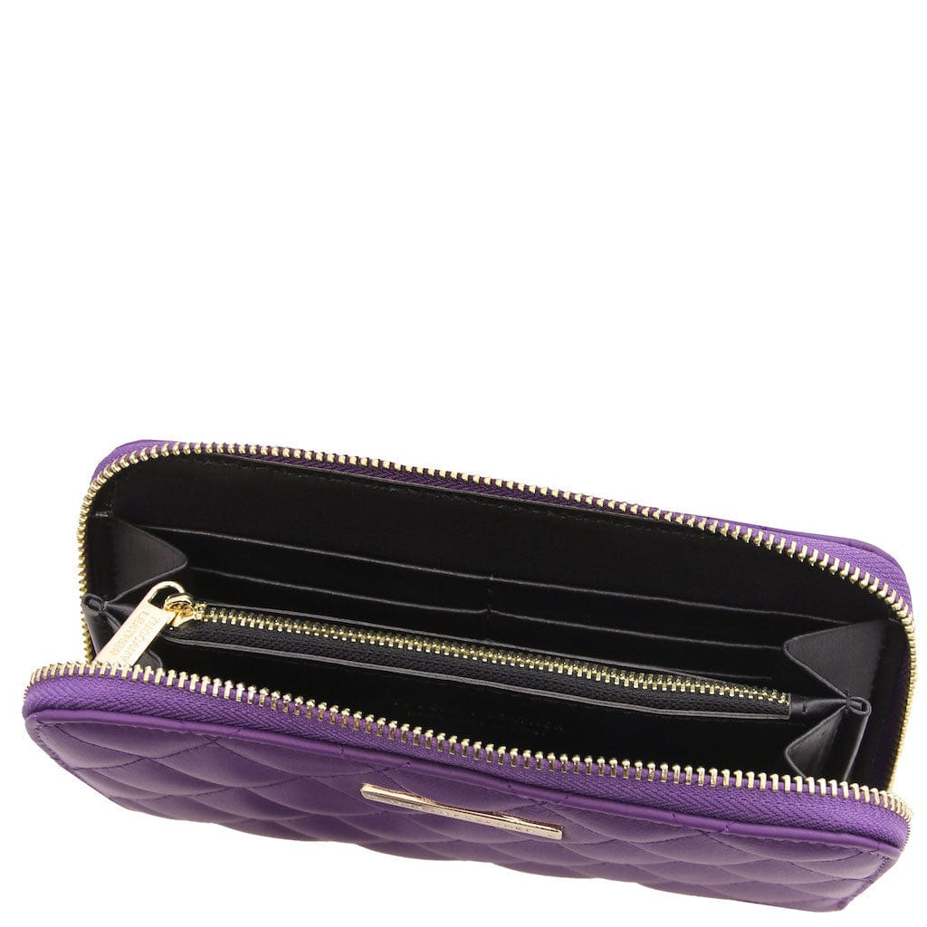 Penelope - Exclusive zip around quilted leather wallet | TL142316