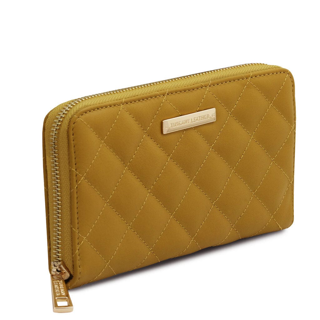 Penelope - Exclusive zip around quilted leather wallet | TL142316