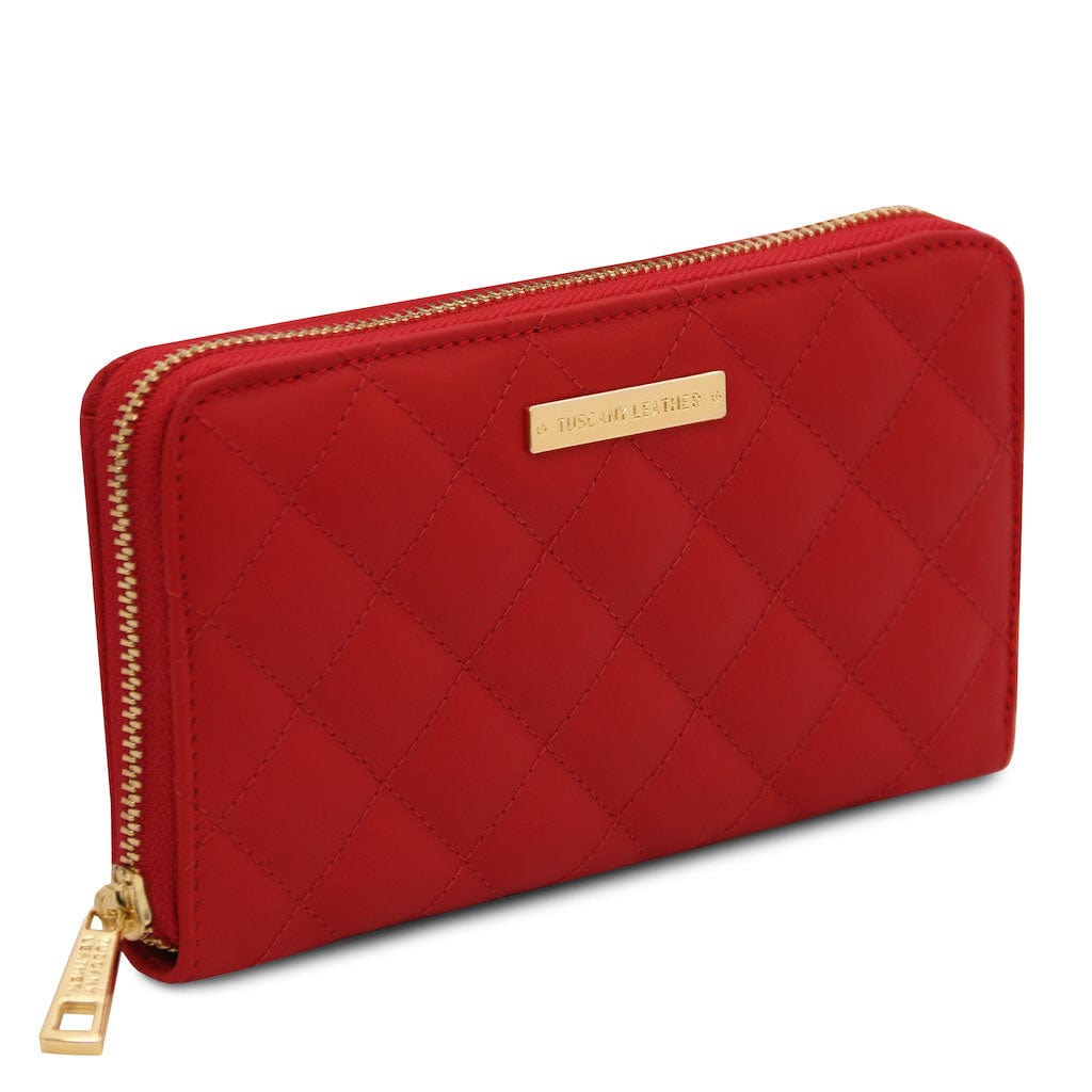 Penelope - Exclusive zip around quilted leather wallet | TL142316