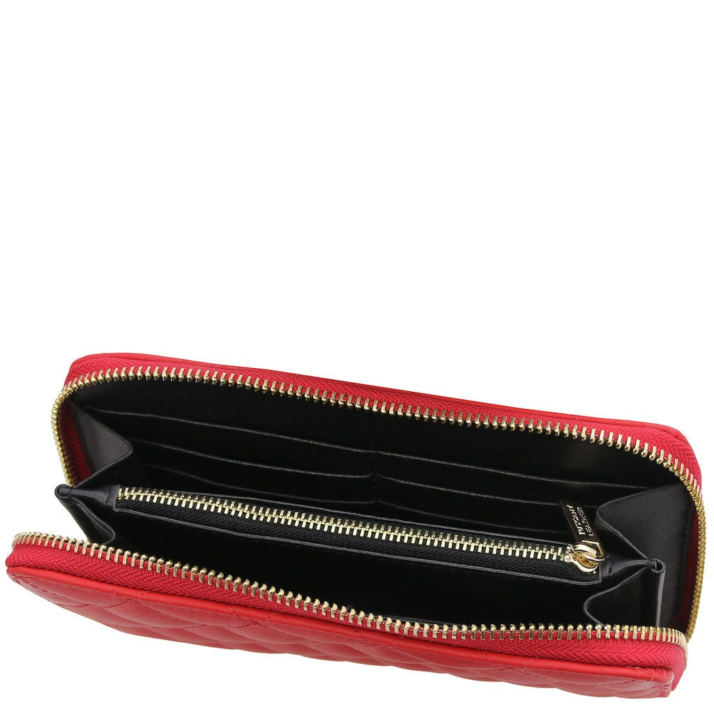 Penelope - Exclusive zip around quilted leather wallet | TL142316