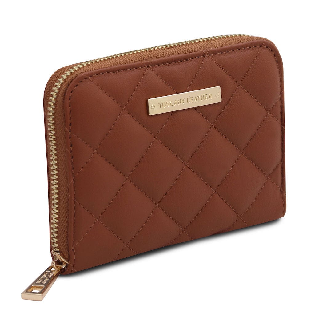 Teti - Exclusive zip around soft quilted leather wallet | TL142319