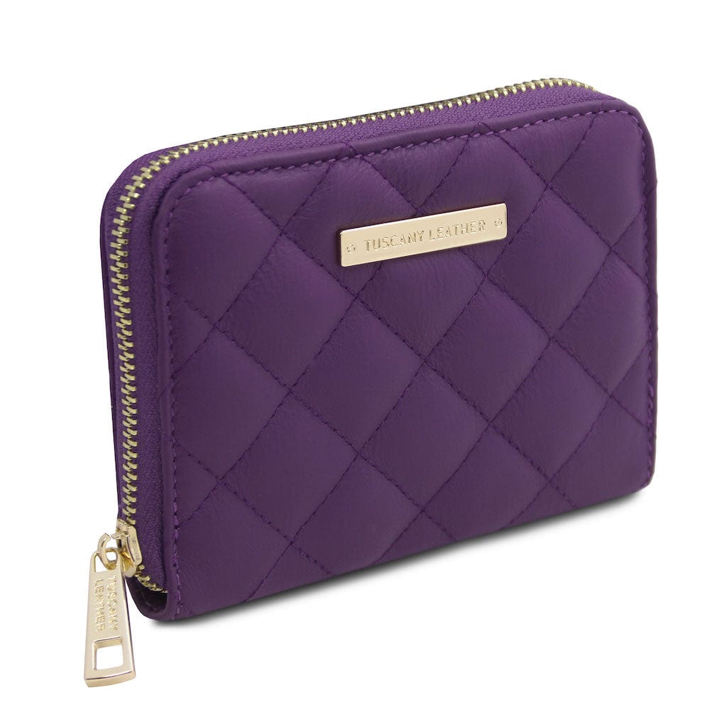 Teti - Exclusive zip around soft quilted leather wallet | TL142319