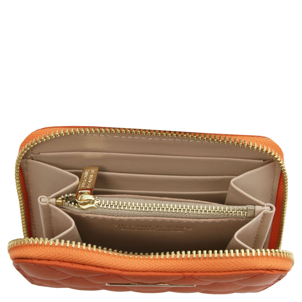 Teti - Exclusive zip around soft quilted leather wallet | TL142319