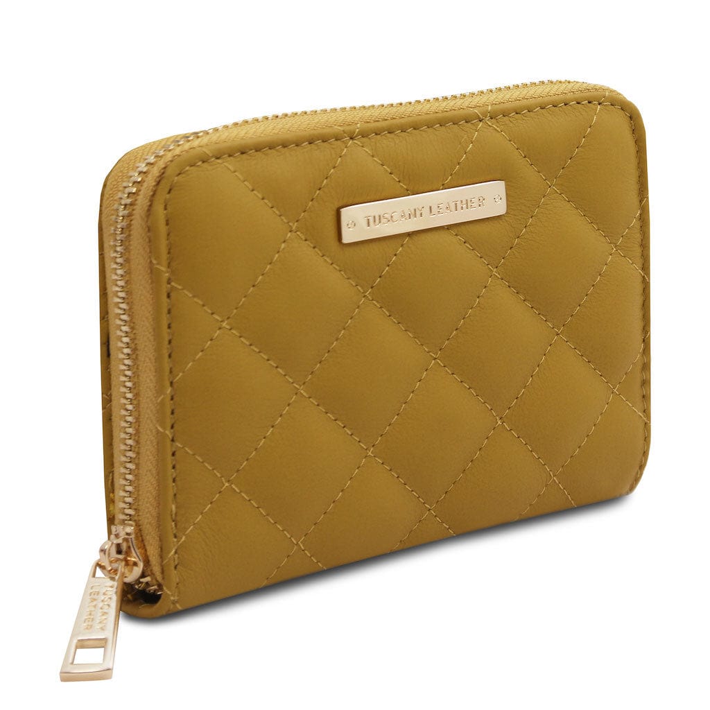Teti - Exclusive zip around soft quilted leather wallet | TL142319