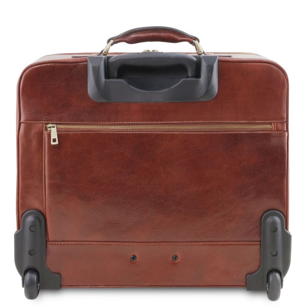Varsavia - Leather pilot case with two wheels | TL141888