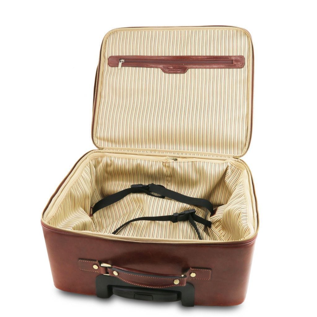 Varsavia - Leather pilot case with two wheels | TL141888