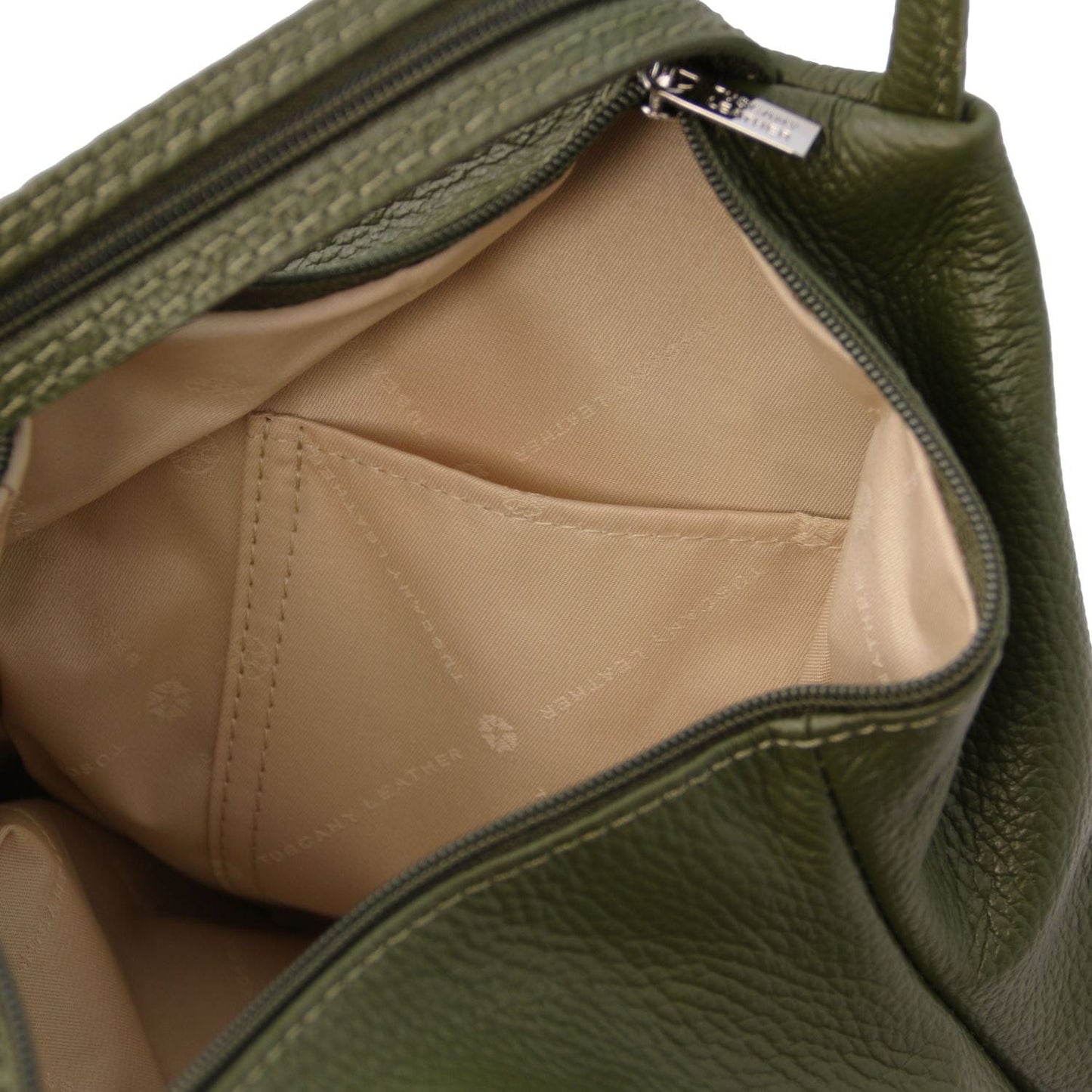 Shanghai - Italian leather backpack - pebbled leather | TL141881