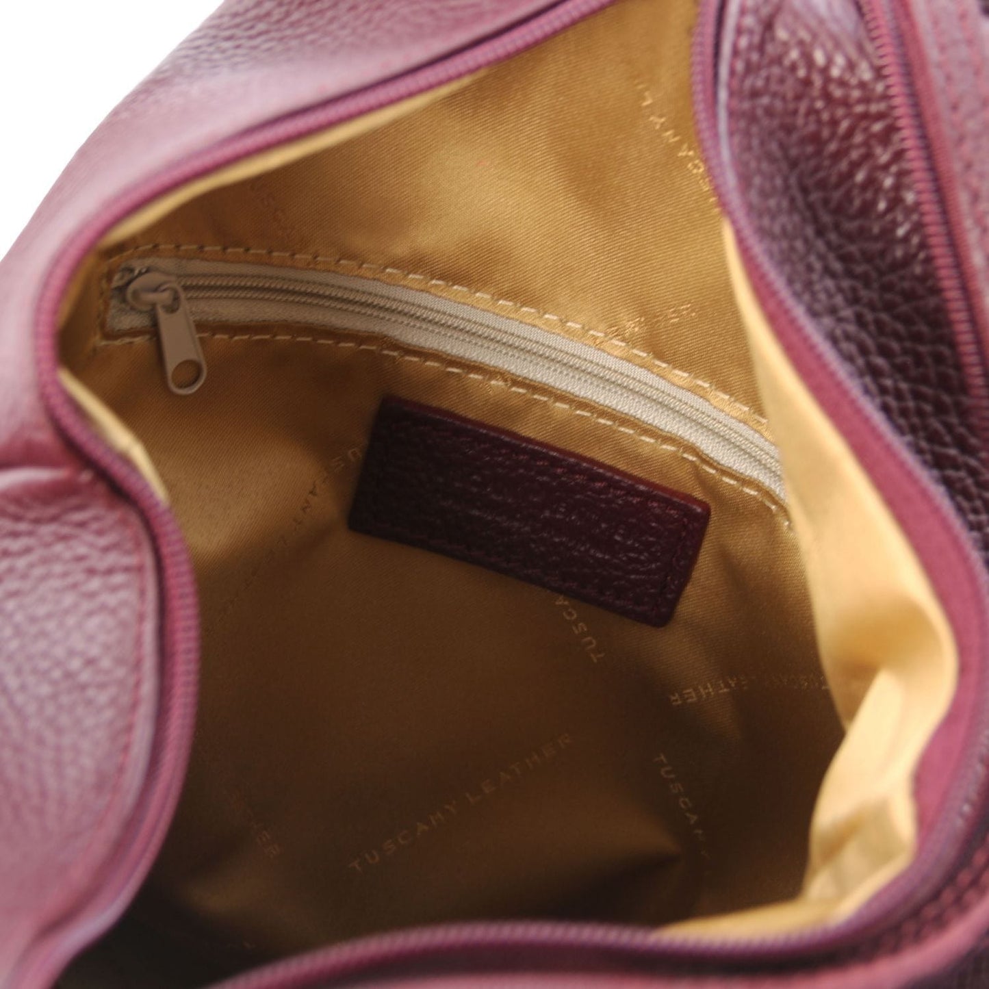 Shanghai - Italian leather backpack - pebbled leather | TL141881