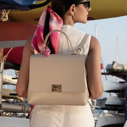 Silene - Leather 3-in-1 convertible backpack / shoulder bag / handbag | TL142152