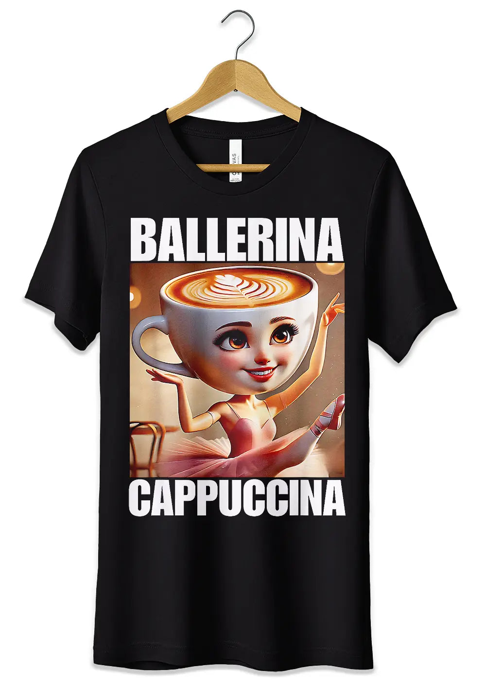 T-Shirt Maglietta Ballerina Cappuccina TikTok Brainrot