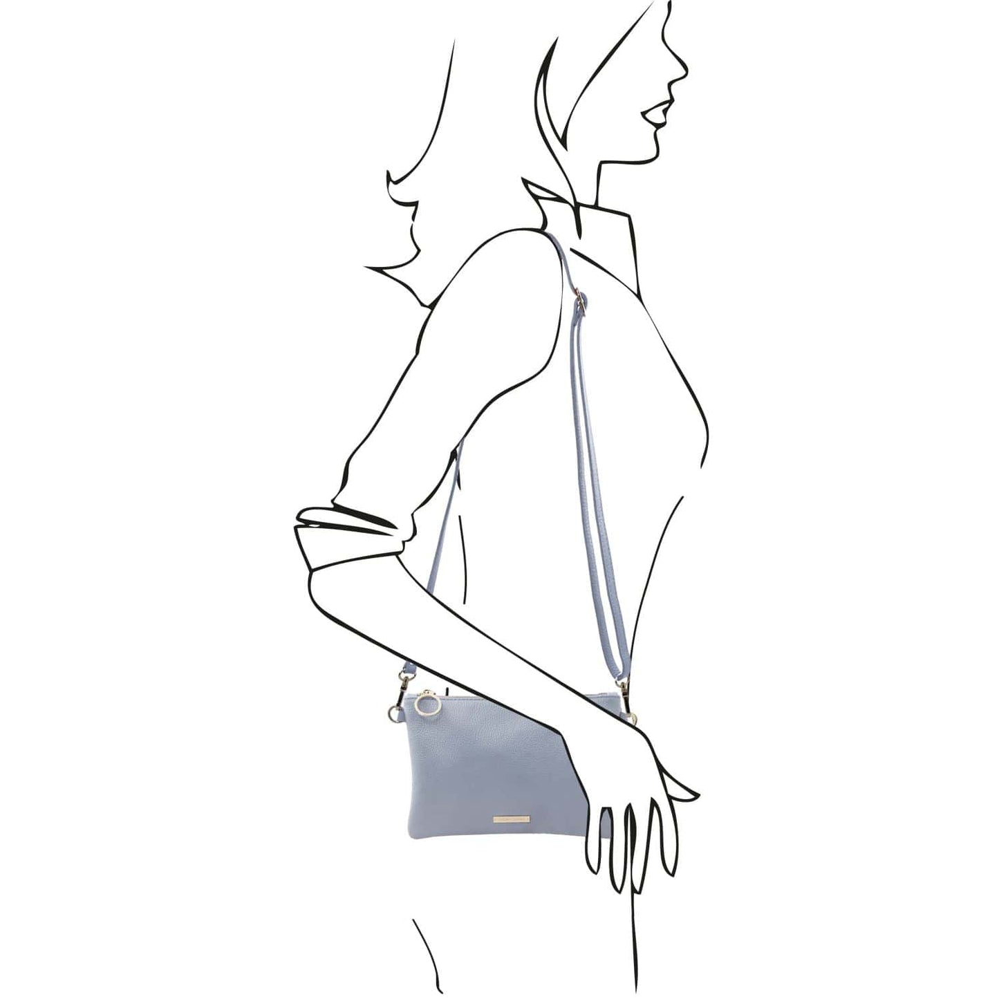 TL Bag - Soft Italian leather pouch clutch | TL142029