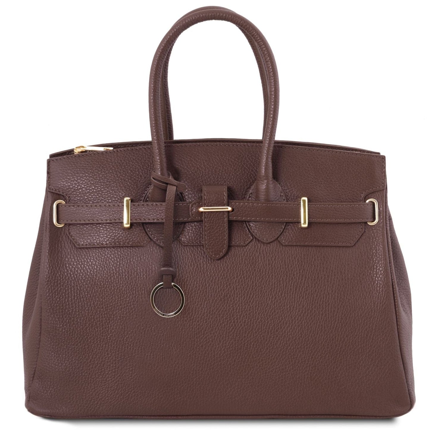 TL Bag - Leather handbag with golden hardware | TL141529