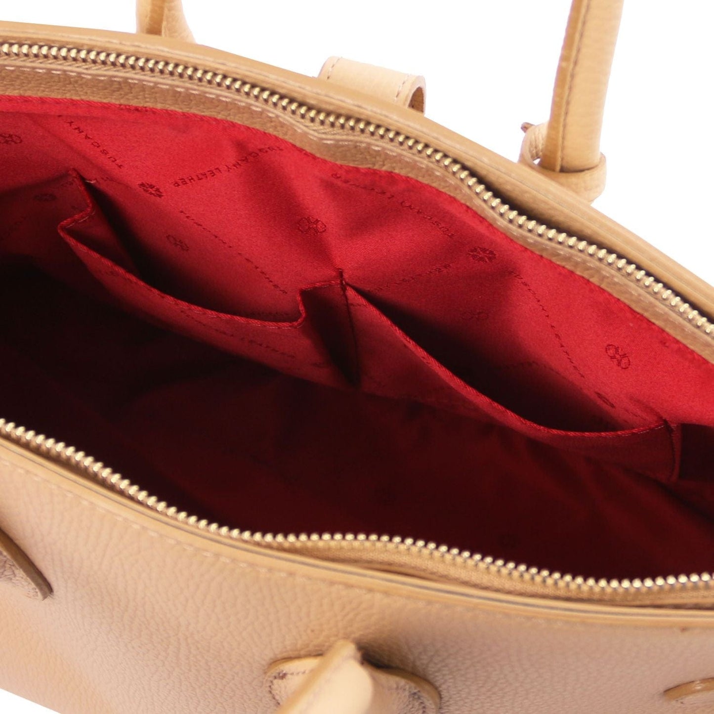 TL Bag - Leather handbag with golden hardware | TL141529