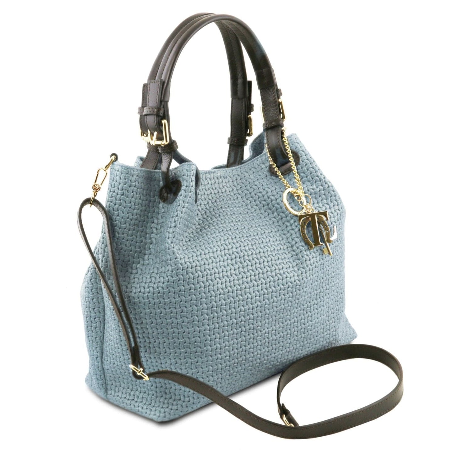 TL KeyLuck - Woven printed leather shopping bag | TL141573