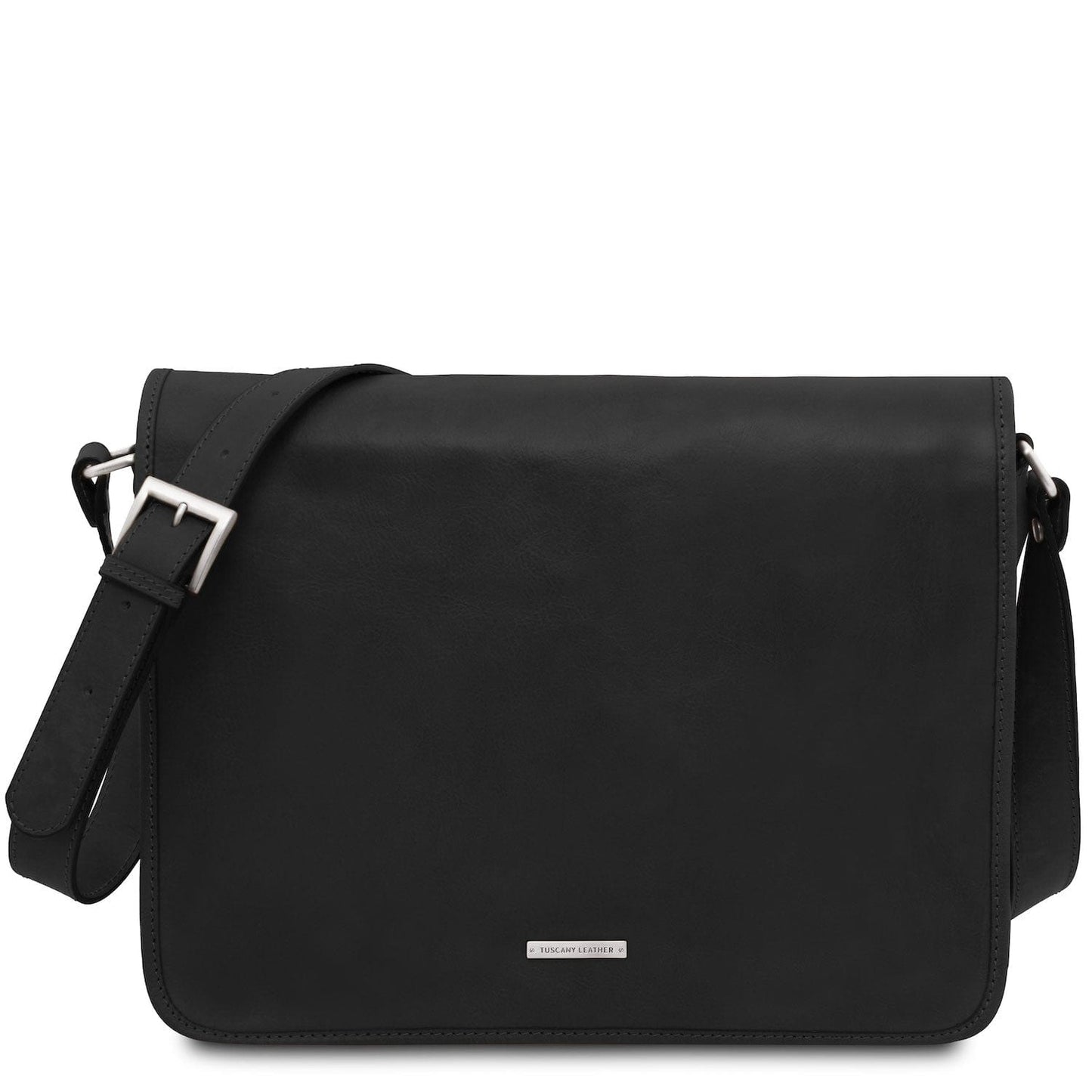 TL Messenger - Two compartment matte leather shoulder bag - Large size | TL142430