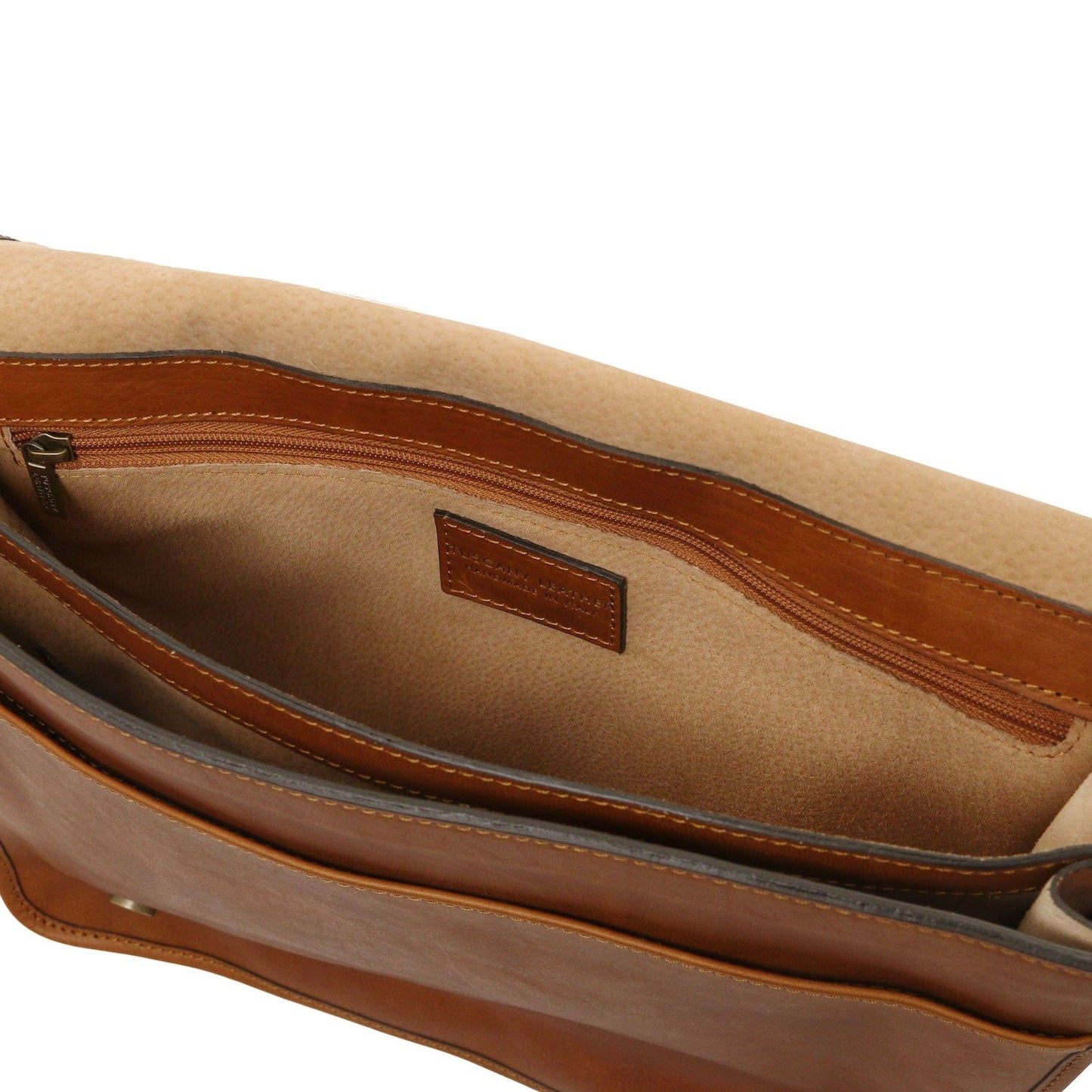 TL Messenger - Two compartment matte leather shoulder bag - Large size | TL142430