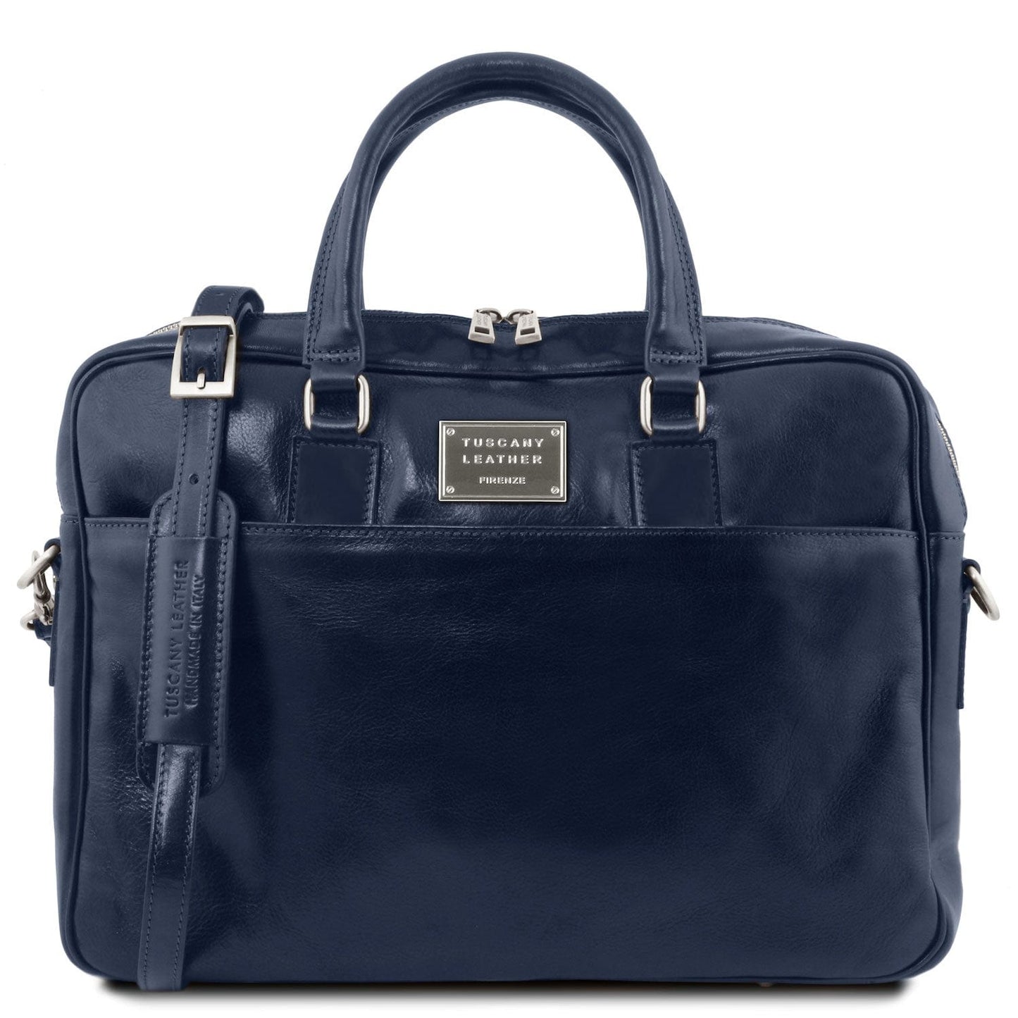 Urbino - Leather laptop briefcase with front pocket | TL141241
