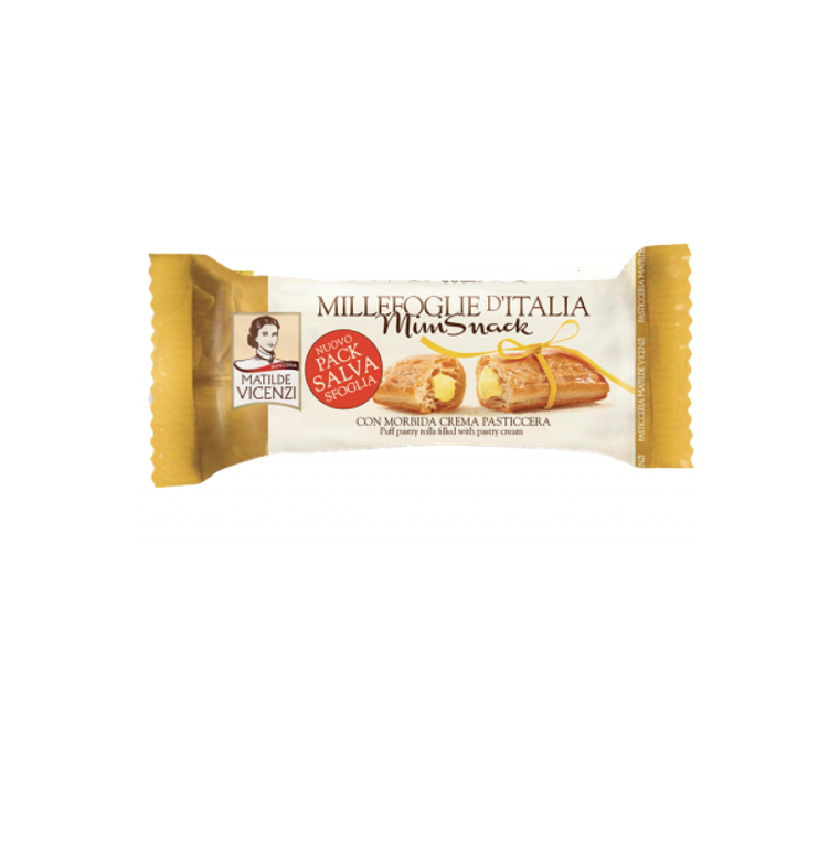 30 PACCHETTI MILLEFOGLIE CREMA PASTICCERA VICENZI GR 25